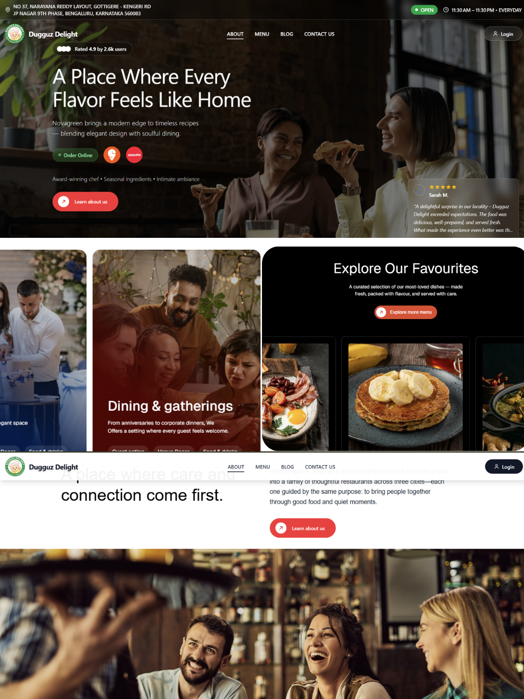 Dugguz Delight — Multicuisine Restaurant Platform