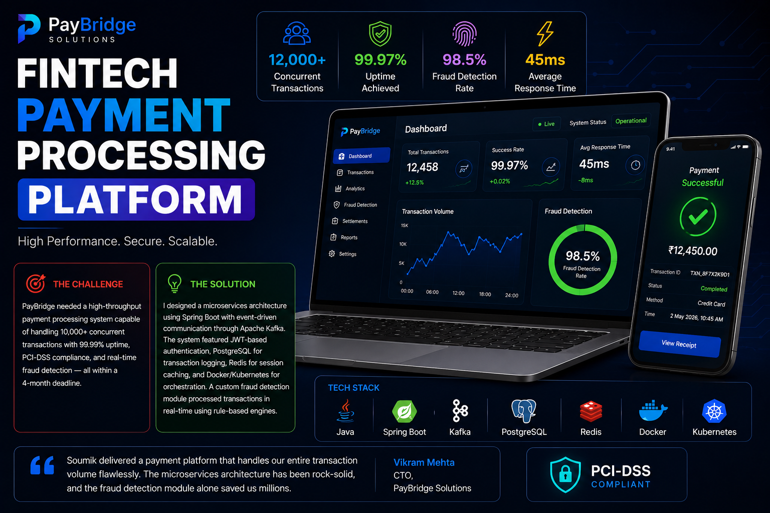 FinTech Payment Processing Platform